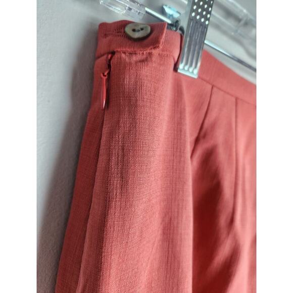 Tommy Bahama womens silk blend pants sz 10 coral ankle resort vacation Career - Picture 5 of 10